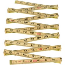 Lufkin 6' Brass Ext Wood Rule - Classic Style