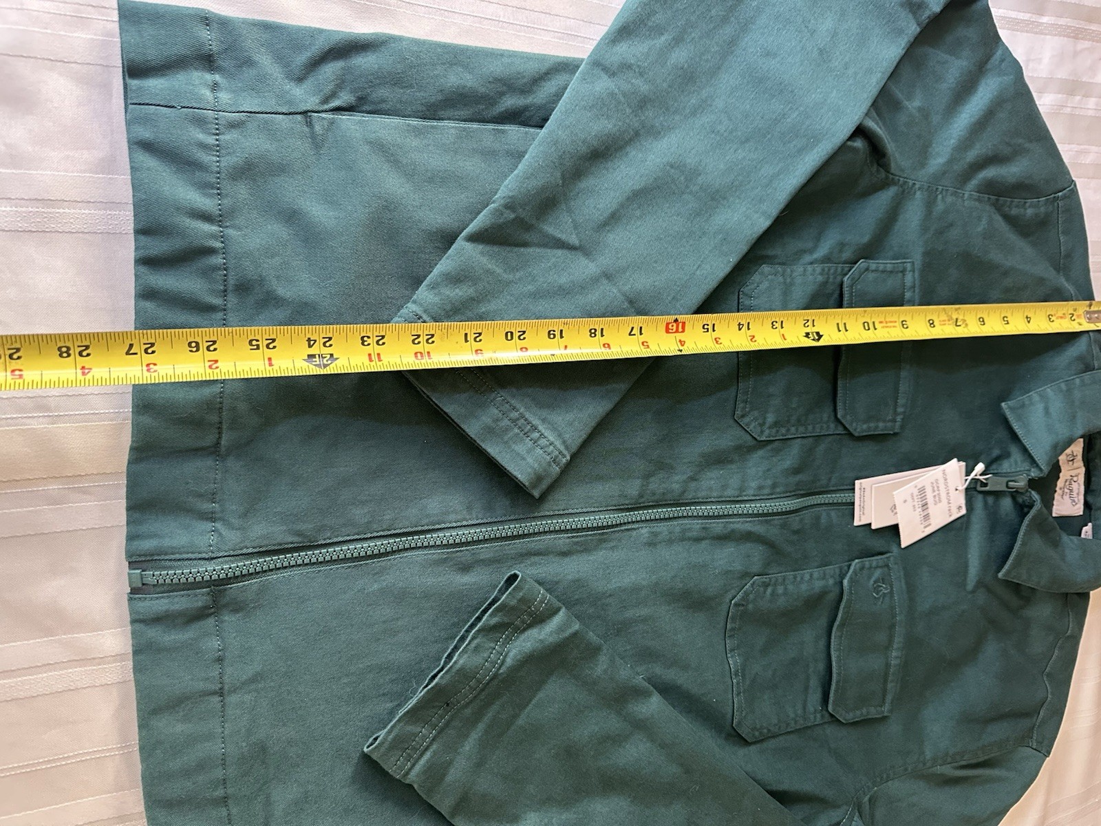 NWT Men's Small ORIGINAL PENGUIN Cotton Twill Jacket June Bug Green Golf Work image 8