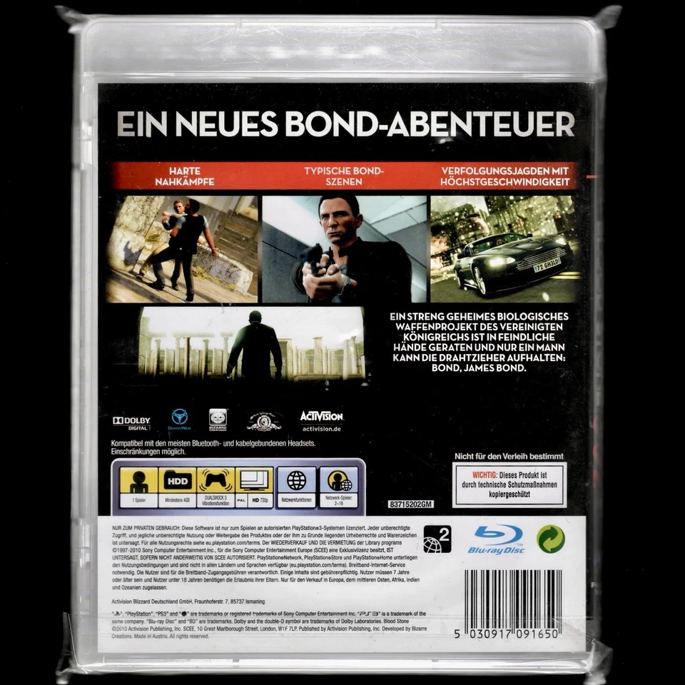 James Bond 007: Blood Stone 🔫💣 (Sony PlayStation3, 2010) 🇩🇪💙 - Bild 2 von 2