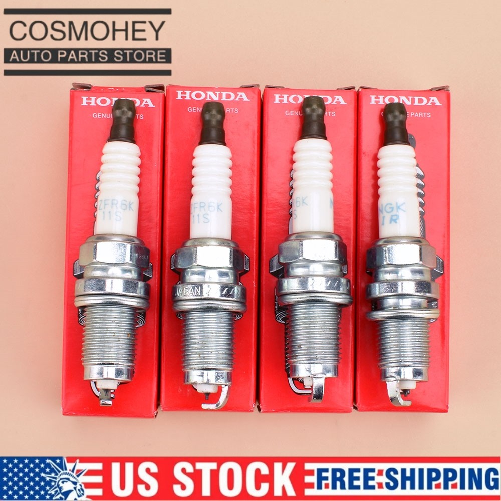 4PCS Spark plugs For NGK IZFR6K-11S OEM 9807B-561BW LASER IRIDIUM HONDA CIVIC