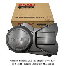 Cubierta magnética original Yamaha RXZ 135 izquierda 55K-15411 cárter motor OEM Japón
