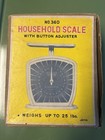 Vintage No. 360 Household Scale With Button Adjuster In Original Box — photo 1