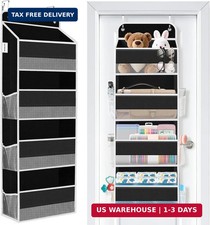 WISELIFE Over The Door Organizer Storage 4 Shelves Large Capacity Hanging Bedroo