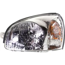 HY2502134 Fits 2003-2006 Hyundai Santa Fe Headlight Driver Side