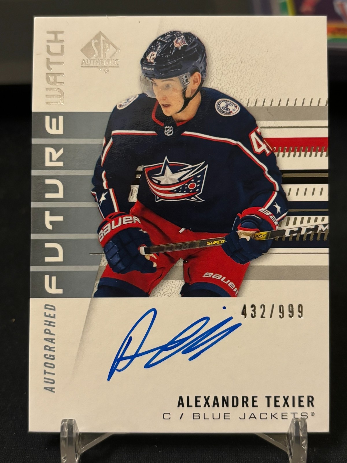 2019-20 SP Authentic Alexandre Texier #182 432/999 RC Rookie Auto Autograph