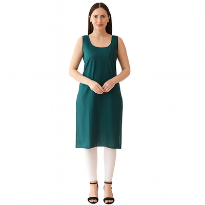 long camisole for under dress Full Length Cotton Slip Women Long Camisole Underslip for Dress S-3XL USA