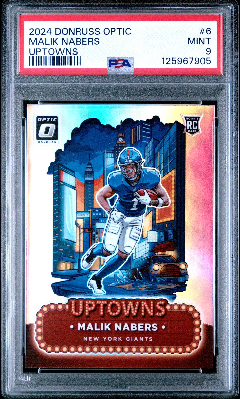 2024 PANINI DONRUSS OPTIC UPTOWNS #6 MALIK NABERS PSA 9