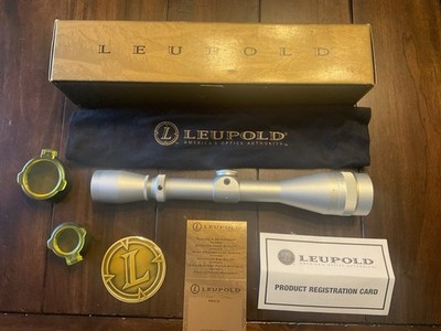 Leupold VX II 4-12x40 Silver Scope Adjustable Objective W/ Box 2006- 249