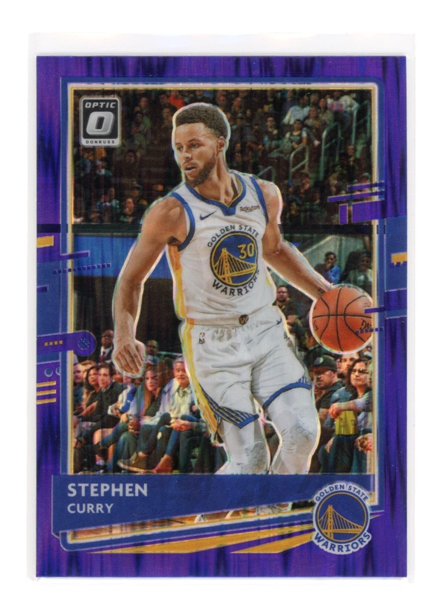 2020-21 Panini Donruss Optic - Stephen Curry #17 Purple Shock Prizm GS Warriors