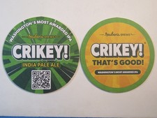 Beer Brewery Coaster: REUBENS BREWS Crikey IP...