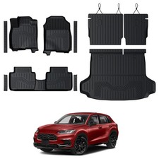 GALVAGNITE Floor Mats for Honda HR-V 2023-2026, All Weather Floor Mats Trunk ...
