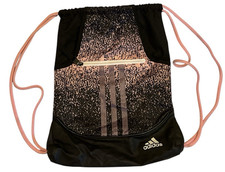 adidas Sackpack Drawstring Black Pink Trefoil...