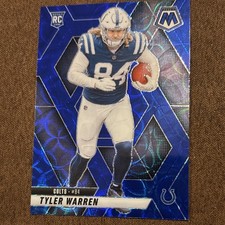 Panini 2025 Mosaic Tyler Warren #354 Colts Blue Mosaic Rookie Football Card