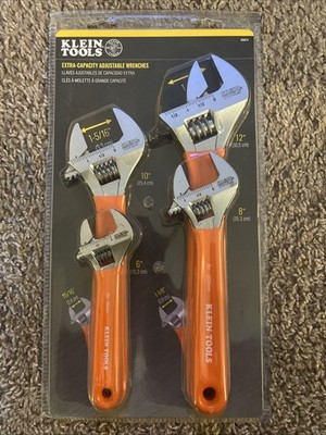 Klein Tools D5074 6-Inch, 8-Inch, 10-Inch, 12-Inch (4-Piece Set), Orange 