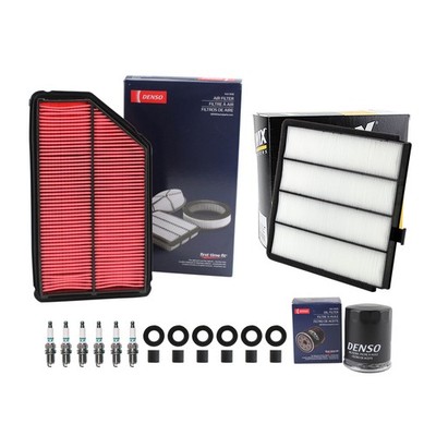 Denso Tune Up Kit NGK 6 Spark Plugs & 6 Boot Kit for MDX Pilot 3.5L V6 Automatic