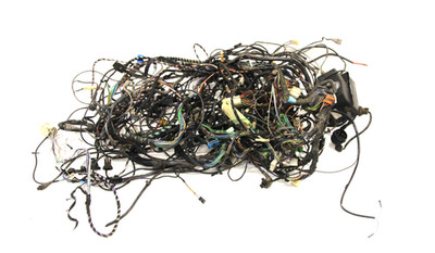 BMW OEM E30 85-86 325e body wiring harness M20b25 w/ fuse box relays 61111380930