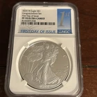 2024-W Proof $1 American Silver Eagle NGC PF70UC FDI First Label