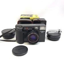 Canon Model Number # AF35ML ML Film Camera With 2 Rokina Lenses