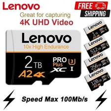 Micro SD Card 32GB 64GB 128GB 256GB 1TB 2TB Micro SD TF Memory Card Adapter lot