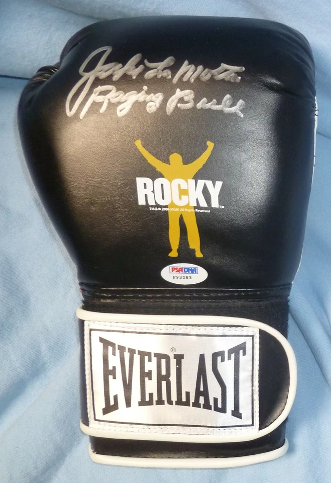 Jake LaMotta Signed ROCKY Balboa Boxing Glove PSA/DNA COA R Auto'd Raging Bull - Image 3 of 4