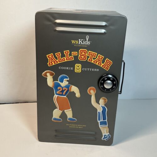 Williams Sonoma WS Kids Set of 8 All Star Cookie Cutters + Recipe