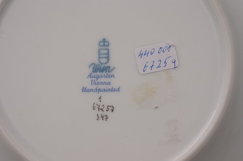 Augarten Wien Colors of Augarten schwarz Goldrand Teller Ø 19,5cm UNBENUTZT - Bild 4 von 4