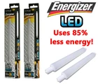 2x ENERGIZER S15 4w=30w 221mm LED Fluorescent StripLight Bulb Energy Saving