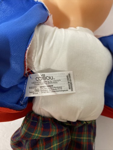 Caillou Talking Doll 15” School Uniform Backpack PBS - Picture 7 of 12
