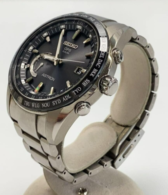 Seiko Astron SBXB085 Titanium GPS Radio Solar Men