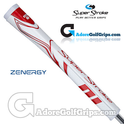 NEU 2023 - SuperStroke ZENERGY Claw 1.0 Puttergriff - Weiß / Rot + Gratis Tape