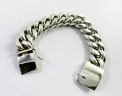 Very Heavy Taxco Mexico 925 Sterling Silver Curb Chain Very Heavy Taxco Mexico 925 Sterling Silver Curb Chain