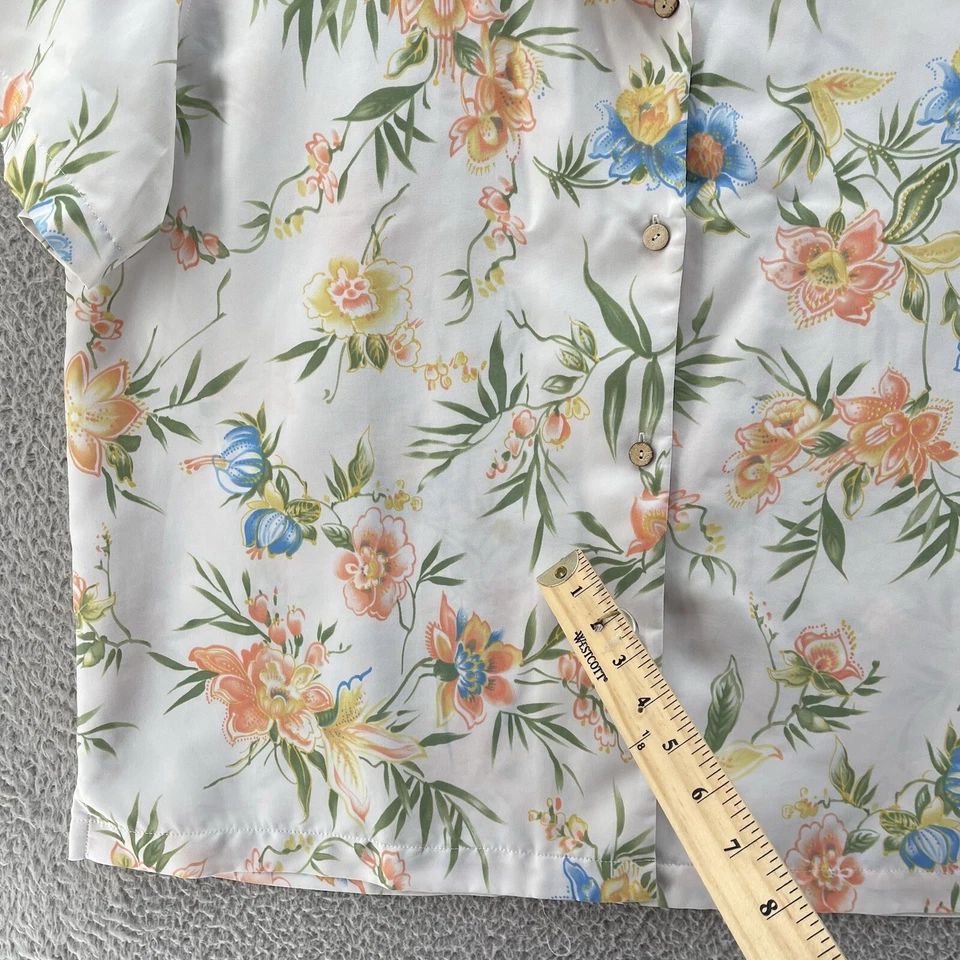 Camisa Travel Smith Feminina Extra Grande Branca Colorida Floral Blusa * - Imagem 4 de 4