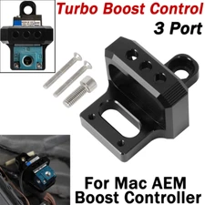 For Mac AEM Boost Controller Solenoid Valve Mount Holder Bracket 3 Port Billet