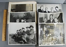 6 VINTAGE B&W AVIATION PHOTOS I.A.S., TURBO-JET ENGINE CONTAINERS, AFB DEMO