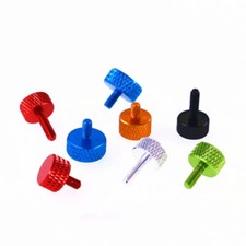 Aluminium Knurled Thumb Screw Colourful Flat Head Hand Grip Knob Bolt PC Case M6