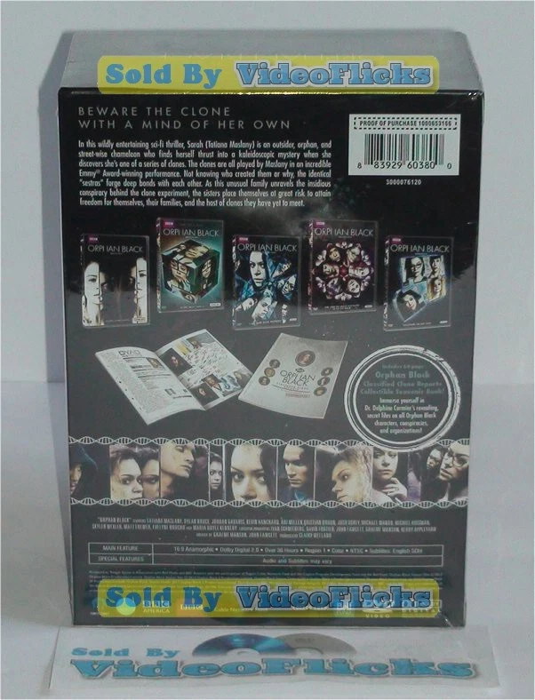 Orphan Black The Complete Series Seasons 1-5 DVD 15-Disc Box Set New Sealed - Image 4 of 4