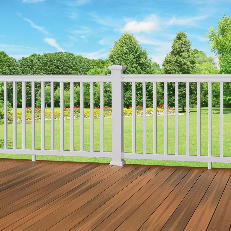 Composite Deck Stair Railing Kit Balusters Handrail Exterior Classic