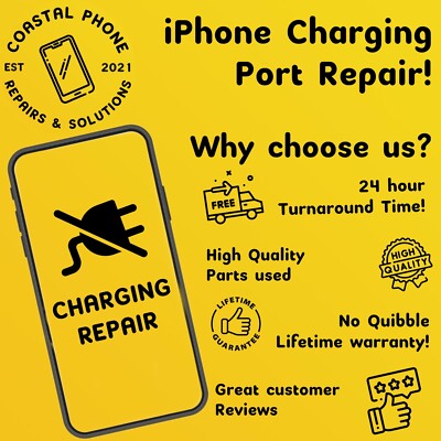 iPhone Ladebuchse Reparatur - 8 SE X XR XS 11 12 13 14 15 - Mail-In Service - Posten