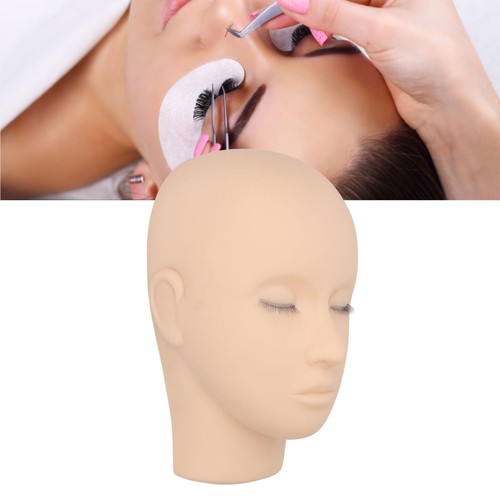 Lash Mannequin Head 3 Layers Safe Soft Silicone High Simulation Makeup Practice