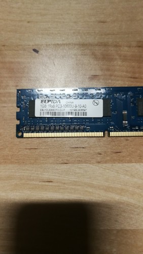 PAIR OF Elpida EBJ10UE8BDF0-DJ-F PC3-10600U-9-10-A0 1GB Memory RAM FREE SHIPPING - Picture 3 of 3
