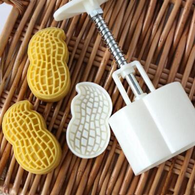 1X Mooncake Form Hand Presse Mooncake Stempel Gebäck Werkzeug Kunststoff Mond Kuchen Maker