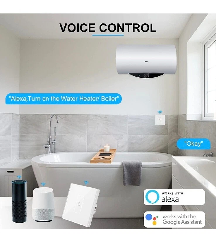 XUELILI Smart Immersion Heater Timer Switch, 2.4Ghz WiFi Water Heater Switch  | eBay