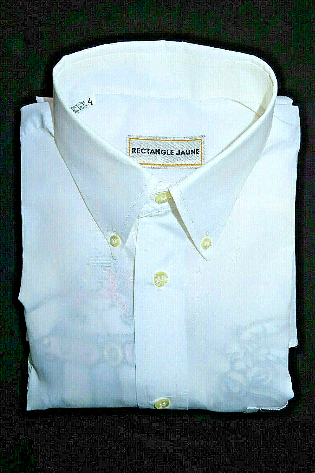 Rectangle Jaune Men's Button-Down White Shirt, Ca… - image 10