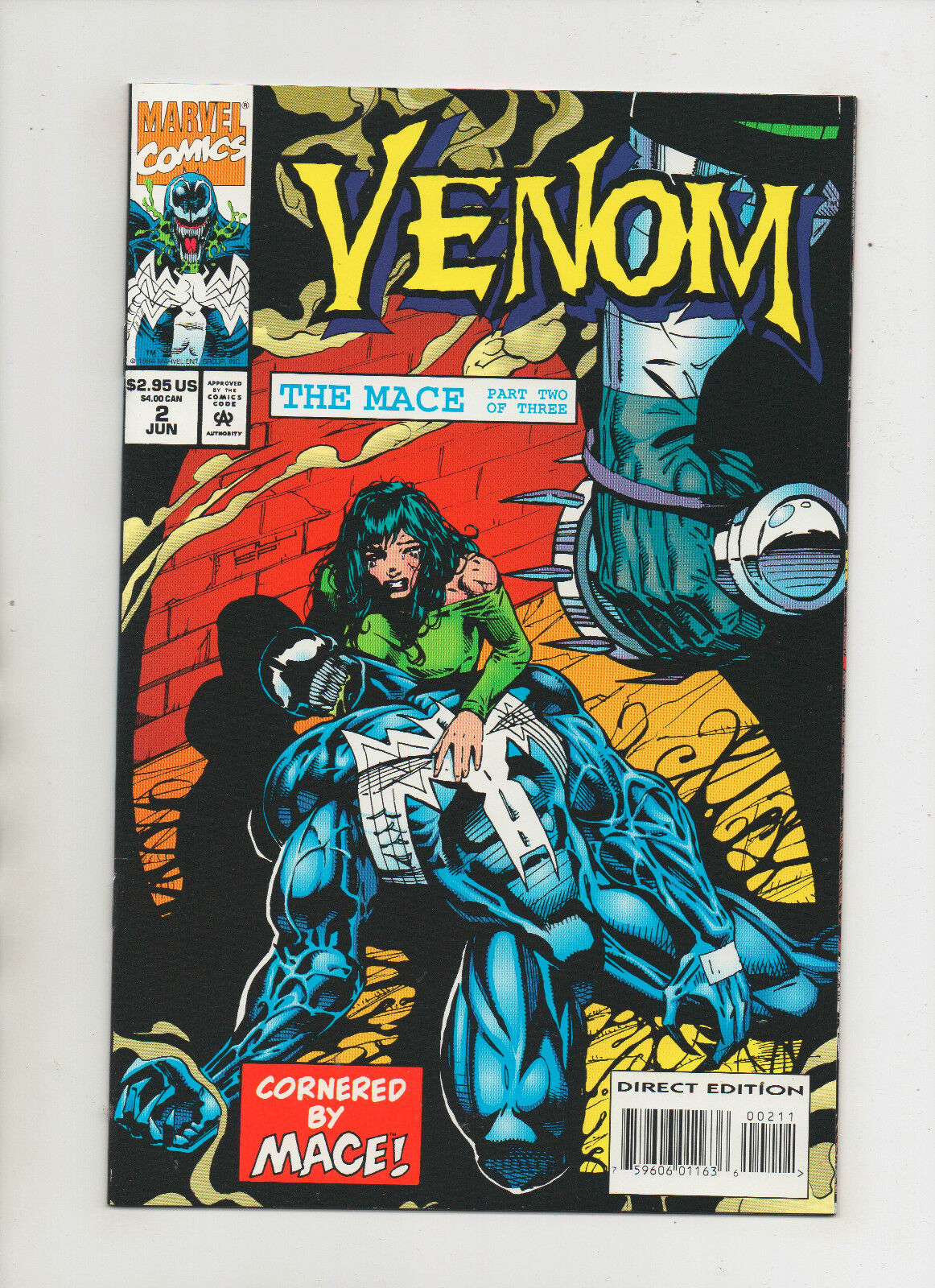 Venom: The Mace #2 - Cornered! - (Grade 9.2) 1994