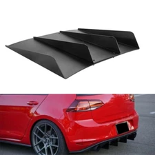 For VW Golf MK7 MK7.5 Rear Diffuser Bumper 4 Shark Fins Spoiler Lower Splitter