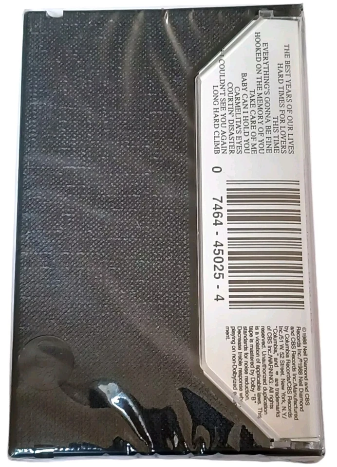 Neil Diamond The Best Years Of Our Lives (Cassette, 1988) SEALED NEW - Image 2 of 2