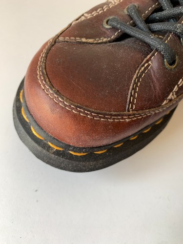 Dr Doc Martens 9829 Mens UK9 Brown Leather Lace Up Shoes Made in England Chunky - Picture 6 of 15