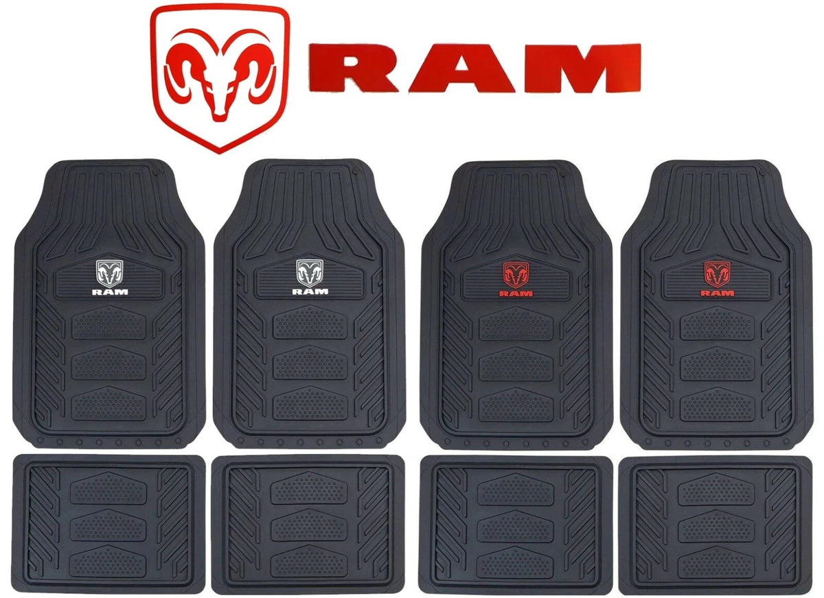 Dodge ram logo on sale rubber floor mats