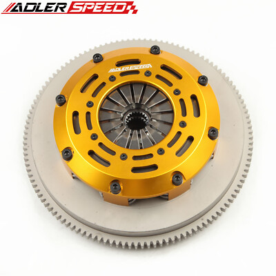 RACING TWIN DISC CLUTCH KIT + FLYWHEEL FOR 95-04 TOYOTA TACOMA 3.4L V6 2WD 4WD 