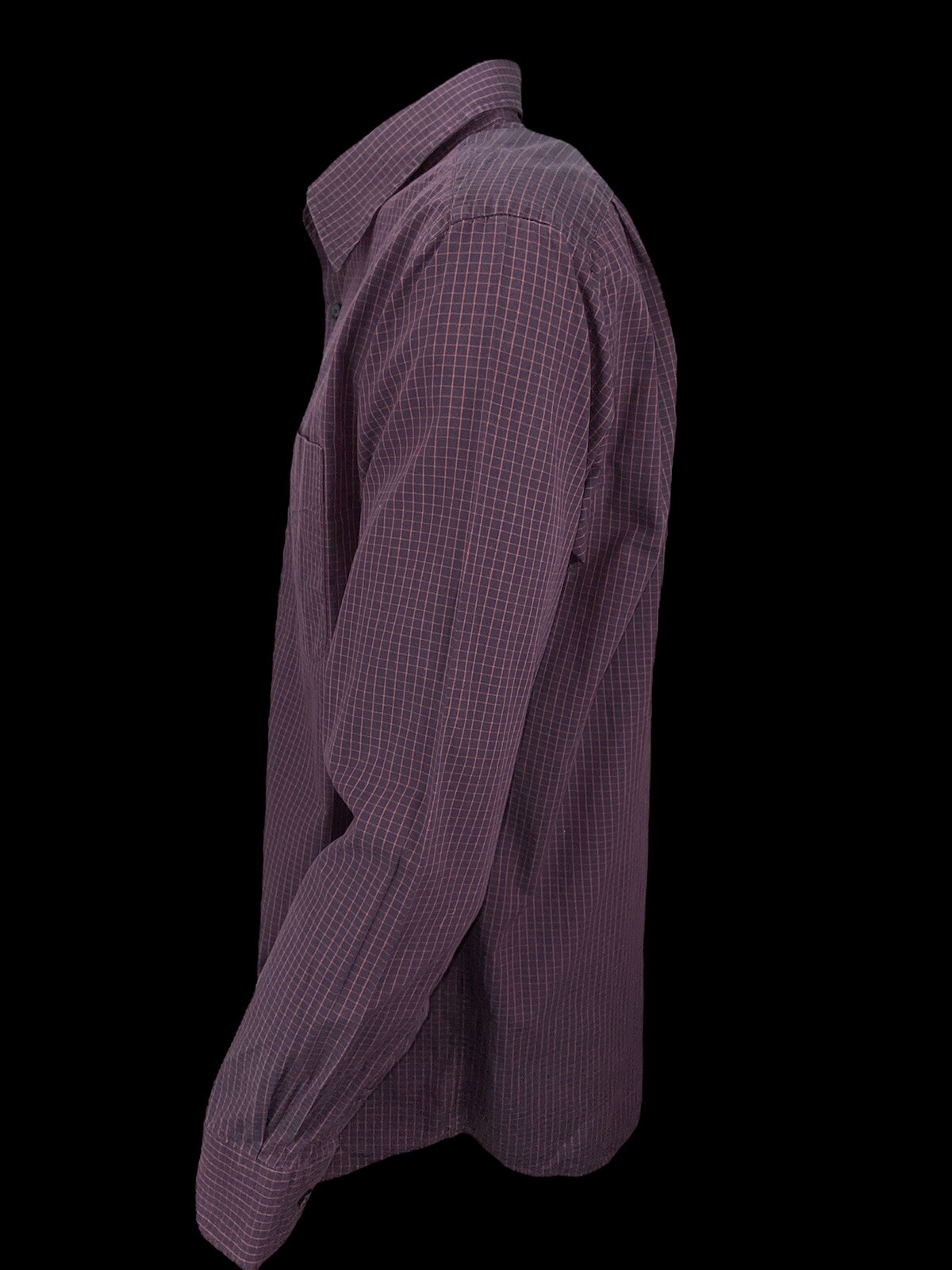 Camicia uomo lusso Yves Saint Laurent vino rosso taglia L